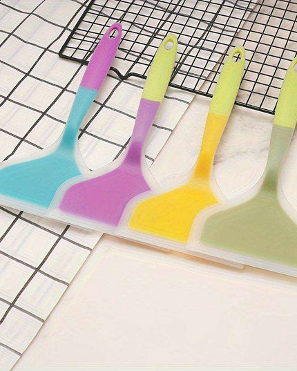 Chic Dual-Tone Silicone Turner - Non-Stick Kitchen Essential for Effortless Cooking and Baking