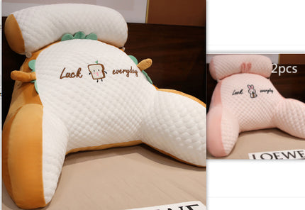 Sofa Fluffy Cushion Luncheon Pillow Triangle Reading Cushion Bedside S