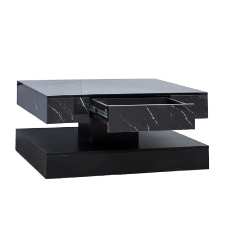 Peekaboo Studio 6.93" High LED Modern Coffee Table with Color Changing