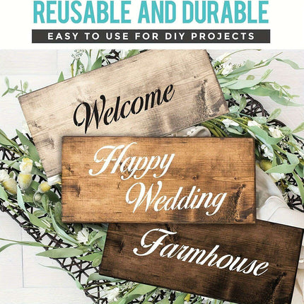 Creative Alphabet and Number Stencils Kit - 45 Sheets for Artistic Face Albums, Painting, and Graffiti Projects