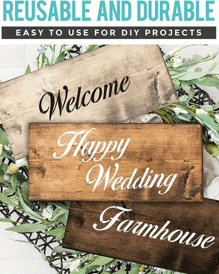 Creative Alphabet and Number Stencils Kit - 45 Sheets for Artistic Face Albums, Painting, and Graffiti Projects