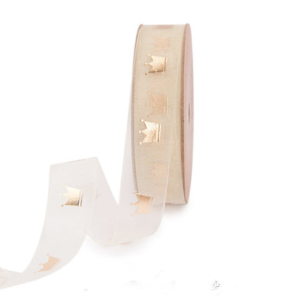 Bronzing Organza Ribbon – Gift & Cake Box Packaging, 15 Designs