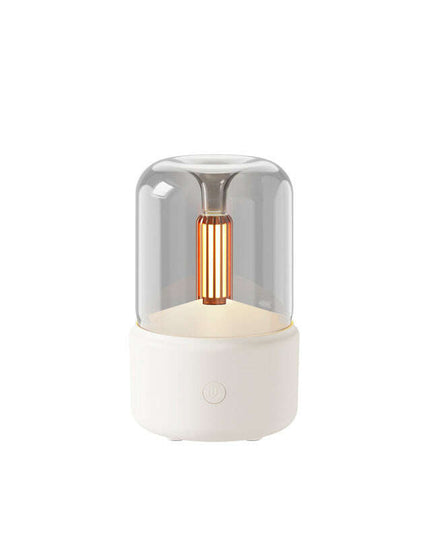 Atmosphere Light Humidifier Candlelight Aroma Diffuser Portable 120ml Electric USB Air Humidifier Cool Mist Maker Fogger 8-12 Hours With LED Night Light