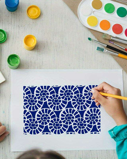 Nature's Touch: 16-Piece Reusable Stencil Set for Artistic Home Transformations