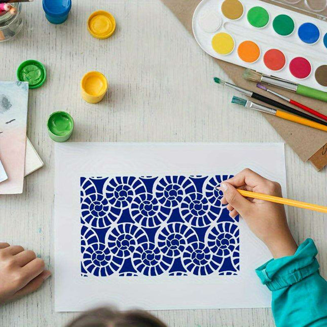 Nature's Touch: 16-Piece Reusable Stencil Set for Artistic Home Transformations