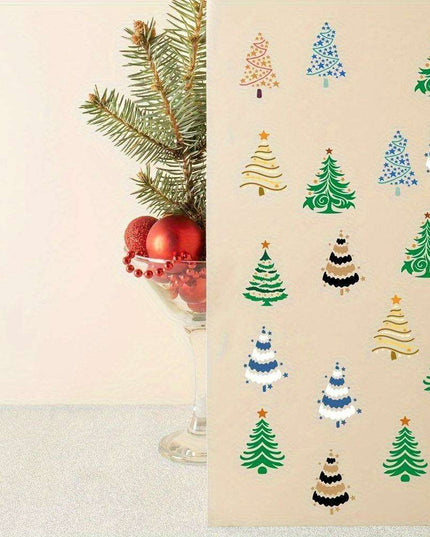 Creative Christmas Stencils Set - Reusable Templates for Festive Tree and Star Crafts