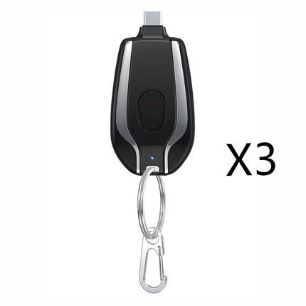 1500mAh Mini Power Emergency Pod Keychain Charger With Type-C Ultra-Co