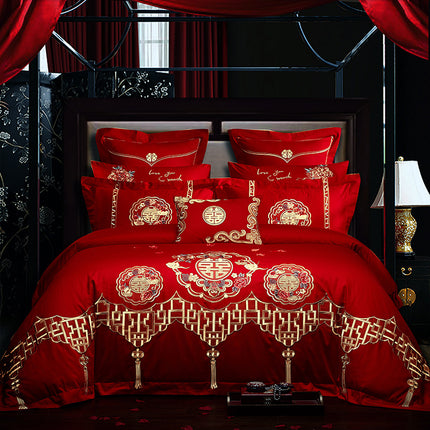 Wedding Cotton Four Piece Bedding