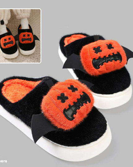 Whimsical Winged Pumpkin Slippers for Cozy Nights