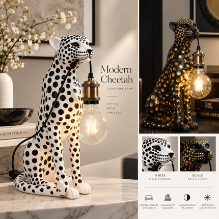 Modern Cheetah Sculpture — Decorative Animal Figurine for Home & Living Figurines modern-creativity-cheetah-sculpture-room-decoration-animal-figurine-model-living-room-table-home-decor-and-accessories-ornaments Home & Garden > Home Décor > Sculptures & Figurines