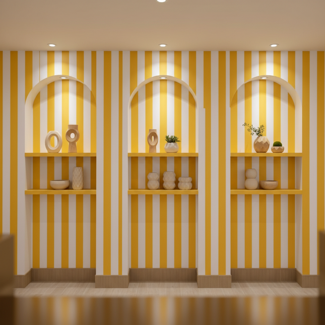 Peekaboo Studio Self-Adhesive Vertical Stripe Wallpaper - Removable &