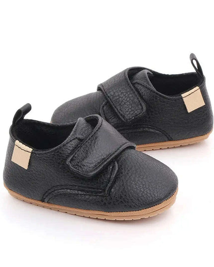 Newborn Baby Shoes Baby Boy Girl Shoes Classic Leather Rubber Sole Anti-slip