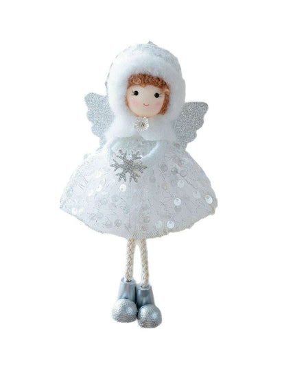 Christmas Winter Mesh Angel Big Eyes Girl Pendant