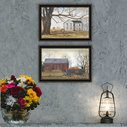 Billy Jacobs 2-Piece Farmhouse Wall Art Set - Black Framed Prints