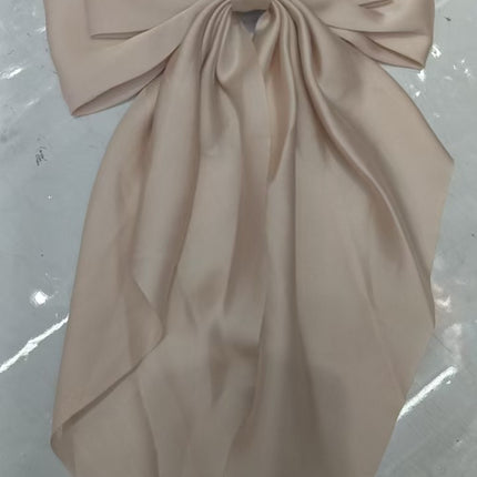Korean Satin Ribbon Bow Hair Clip – 4 Colours