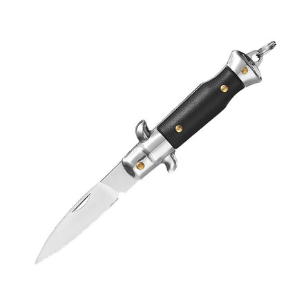 Compact Folding Knife with 440 Stainless Steel Blade and ABS Handle Keychain