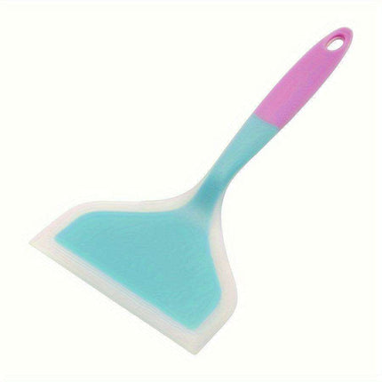 Chic Dual-Tone Silicone Turner - Non-Stick Kitchen Essential for Effortless Cooking and Baking