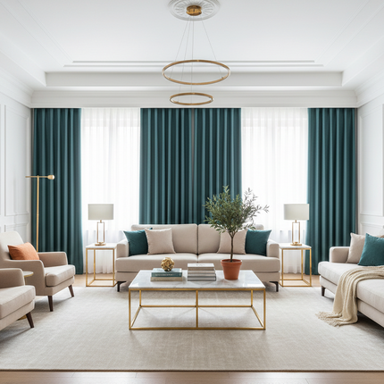 Thickening Double Sided Linen High Shading Jacquard Curtain Curtains thickening-double-sided-linen-high-shading-jacquard-curtain Home Décor›Window Treatments›Curtains &