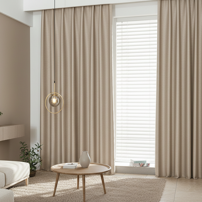 Thickening Double Sided Linen High Shading Jacquard Curtain Curtains thickening-double-sided-linen-high-shading-jacquard-curtain Home Décor›Window Treatments›Curtains &