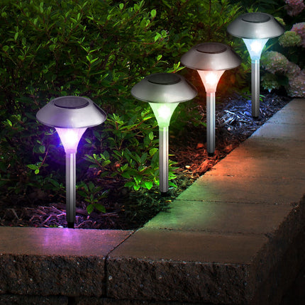 Peekaboo Studio 24-Pcs Solar Garden Lights, IP44 Waterproof, 7 Colors