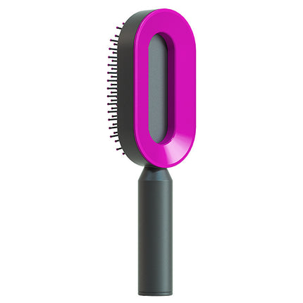 Self Cleaning Hair Brush For Women One-key Cleaning Hair Loss Airbag M