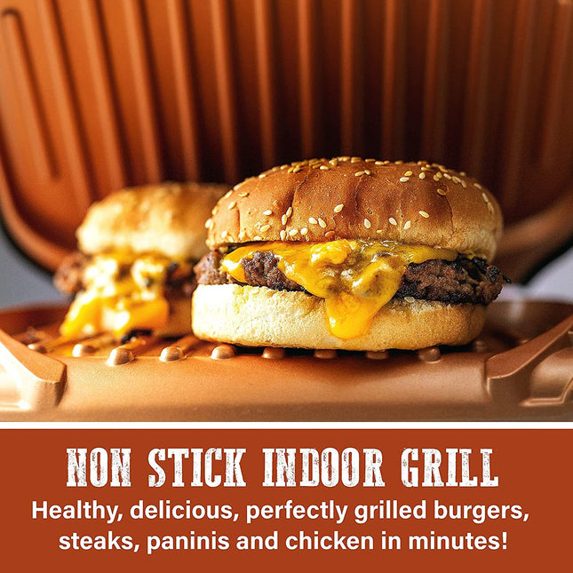 Peekaboo Studio Multi-Functional Double-Sided Grill with Non-Stick Sur