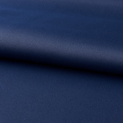 Dark Blue Bedroom Blackout Fabric Printed Curtains