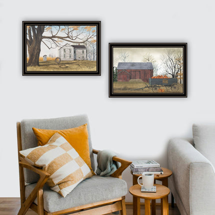 Billy Jacobs 2-Piece Farmhouse Wall Art Set - Black Framed Prints