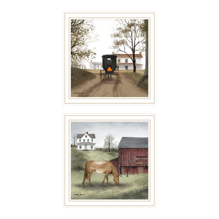 Billy Jacobs 2-Piece Vignette 'Heading Home' Framed Wall Art Set