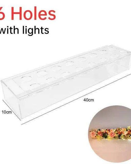 Sleek Transparent Acrylic Vase: Enhance Your Home Aesthetics