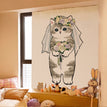 Wedding Dress Bouquet Cat / 130X150cm Velcro Rope