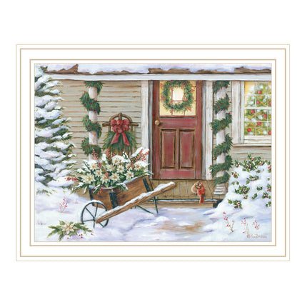 Pam Britton Holiday Porch Wall Art - Framed, Farmhouse Style Decor