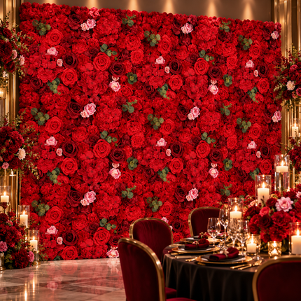 Elegant Floral Wall Art Handmade with Cotton, Silk, and Artificial Blooms - Très Elite