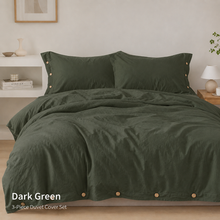 Solid Twist 100% Cotton Duvet Cover Set — 3-Piece Bedding Set Duvet Covers 3pcs-100-cotton-bedding-set-double-duvet-cover-set-220x240-solid-twist-cotton-king-size-bedding-set-quilt-cover-set Home & Garden > Linens & Bedding > Bedding > Duvet Covers