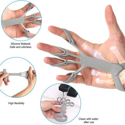 Silicone Grip Device Finger Exercise Stretcher Arthritis Hand Grip Tra