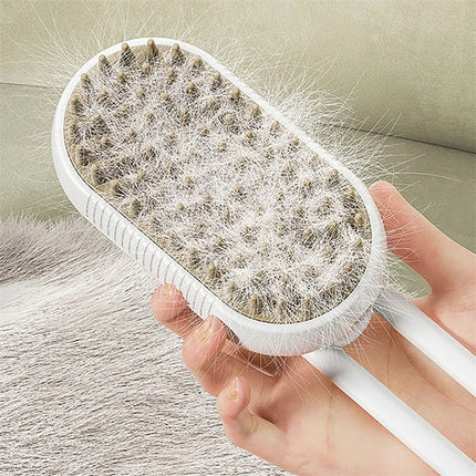 Cat Steam Brush Steamy Dog Brush 3 In 1 Electric Spray Cat Hair Brushe
