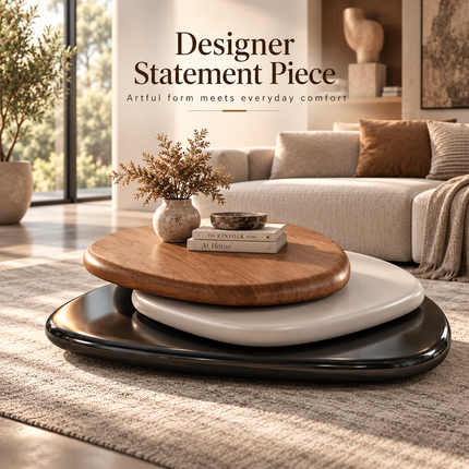 Rotating Coffee Table - Italian Minimalist Floating Design