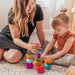 Colorful Wooden Building Blocks Kit for Creative Learning and Logical Development