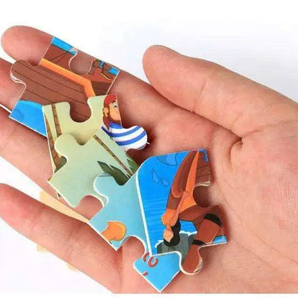 Montessori Interactive 3D Wooden Puzzle - Engaging Learning Toy for Young Adventurers