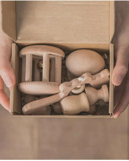 Baby Milestone Bath Toy Set with Swaddle Wrap, Rattle, and Bibs for Newborn