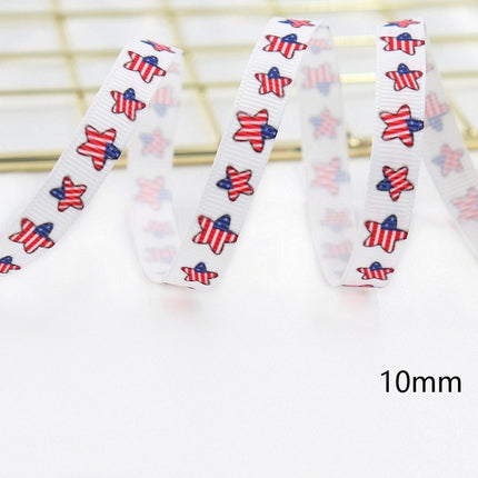 Peekaboo Studio Stars and Stripes Dovetail Bowknot Hair Ring, Double-S