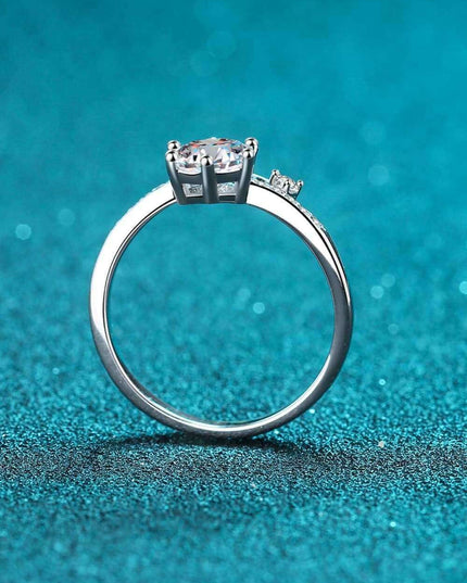 Chic Lab Grown Diamond Bypass Ring with Dazzling Moissanite Accents