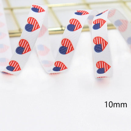 Peekaboo Studio Stars and Stripes Dovetail Bowknot Hair Ring, Double-S