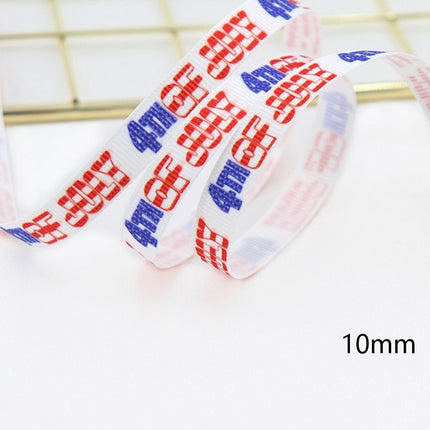 Peekaboo Studio Stars and Stripes Dovetail Bowknot Hair Ring, Double-S
