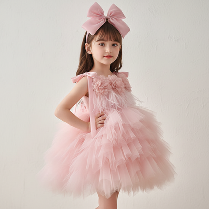 Peekaboo Studio One Year Old Flower Girl Dress - Elegant & Floral Desi