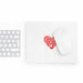 Family love heart rectangular Mouse pad