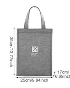 Gray L Lunch Bag