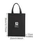 Black L Lunch Bag