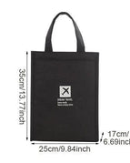 Black L Lunch Bag