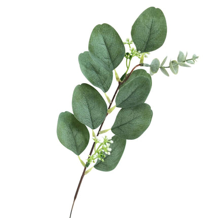 AliKopy 14 Stems Real Touch Eucalyptus Bouquet, 12" Faux Floral Arrang